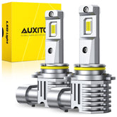 AUXITO HB4 front view pair showing plug-and-play design and easy install benefit