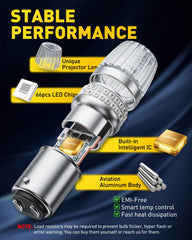AUXITO bulb installed in vehicle taillight demonstrating clearer brake light visibility