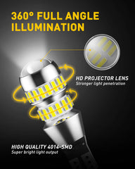 AUXITO close-up of SMD chips highlighting bright output and consistent illumination