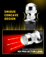 AUXITO side profile showing halogen-shaped housing for easy OEM fitment