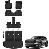 AUXKO front row floor mat full view showing precise fit and protection
