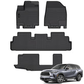 AUXKO front-row mats installed showing full coverage and easy protection