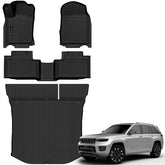 AUXKO cargo mat front view showing full coverage and protection