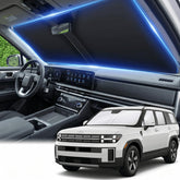 AuyNeas front packaging showing custom fit for Hyundai Santa Fe and easy install