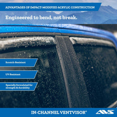 AVS close-up of visor edge texture showing durable, scratch-resistant acrylic