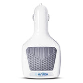 Avura Micro3 front view showing compact deodorizer and sleek white housing