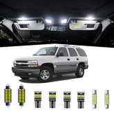 AWALITED front packaging showing full 21-piece Chevy Tahoe LED kit and benefits
