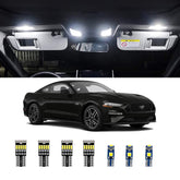 AWALITED front packaging for Mustang 8-piece LED kit showing contents and benefits