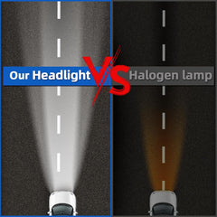 AWALITED low beam on road showing improved contrast and clearer night vision
