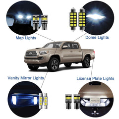 AWALITED map light installed in Tacoma showing improved white illumination for reading