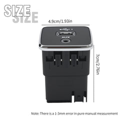 AXGSRV closeup of USB port contacts for reliable charge and data