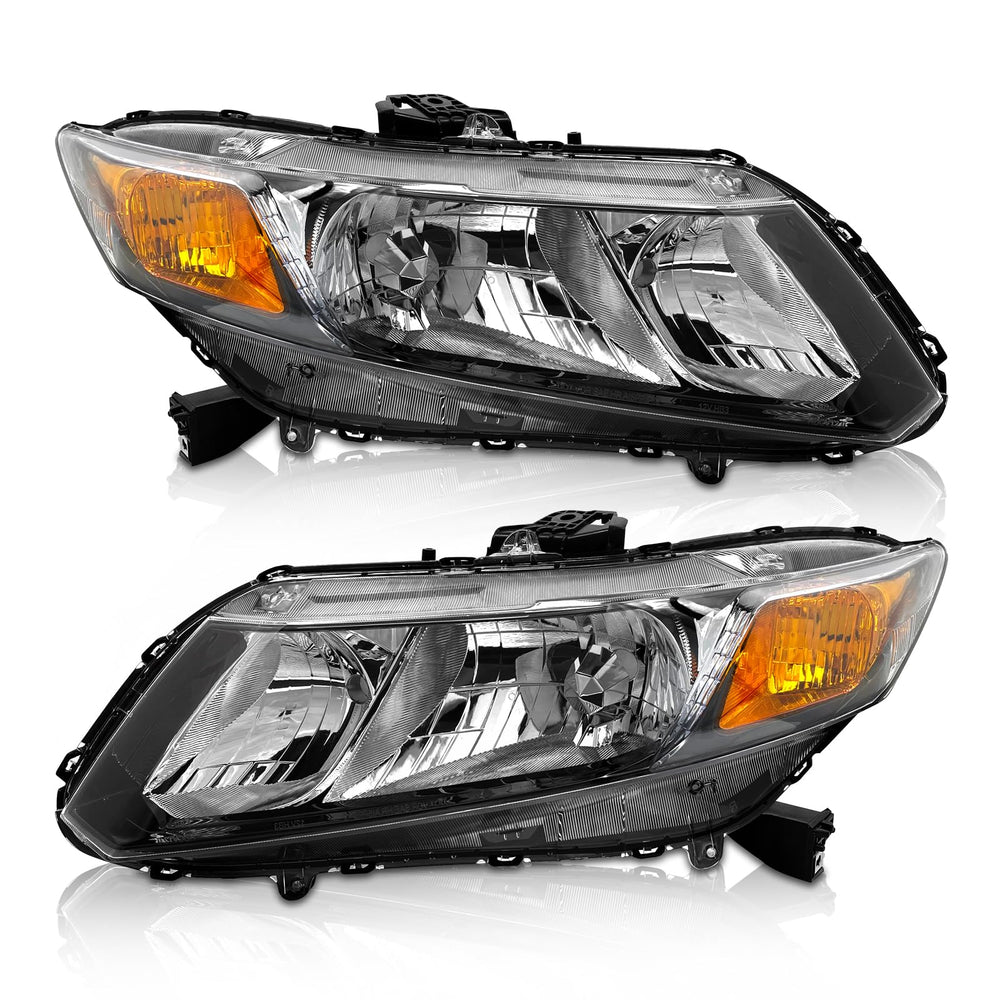AXLAHA front view of black headlight pair showing clean fit and updated look