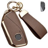 Axtrulix front view of cover showing precise fit and polished leather finish
