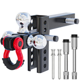 Ayleid tri-ball front view showing all three hitch balls and compact design, improving versatility