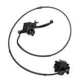 Aynaxcol front view of left rear brake assembly showing complete unit and fit