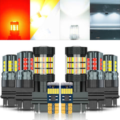 AZQOP front packaging showing complete Silverado LED bulb kit and benefits
