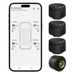 B-Qtech front packaging showing TPMS kit and benefits