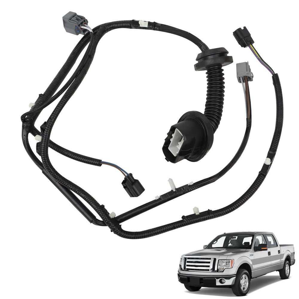 B.ZSSY front view of rear left harness showing fitment and easy replacement benefit