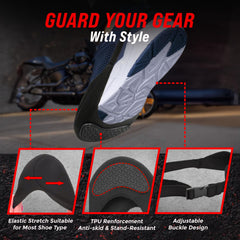 Badass Moto reinforced sole with rubber grip for short walks