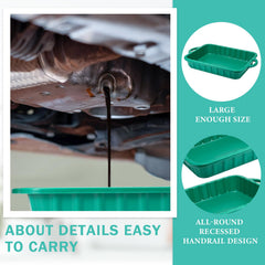 Baderke drip tray positioned under car drain for mess-free maintenance