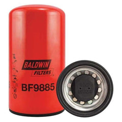 Baldwin BF9885 front view showing filter housing and included gasket for reliable sealing