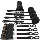 BANJEYSTRAPS full kit front view showing straps and bag for organized transport