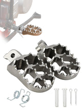 BAOUFF foot pegs front view showing durable stainless steel and ready to install