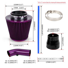 BARTOO air filter texture detail showing high-flow media for improved breathing