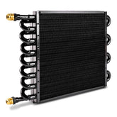 BARTOO front view transmission cooler showing mounting points and compact design benefit