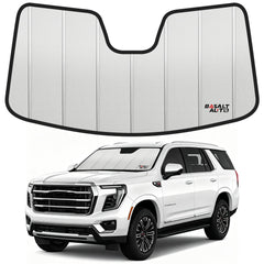 BasaltAuto front-fit on Yukon showing precise coverage and sun protection
