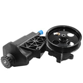 BasaltAuto power steering pump front assembly showing complete unit and benefit of direct-fit