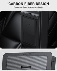 BASENOR hidden armrest box open for secure private storage benefit