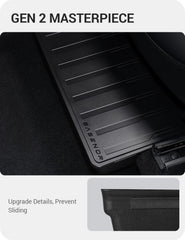 BASENOR box installed under Model Y driver seat keeping floor tidy