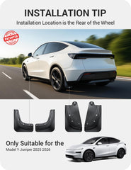 BASENOR front-right close-up on Model Y Juniper demonstrating secure attachment and neat finish
