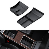 BASENOR front view of center console tray showing organized compartments and easy access
