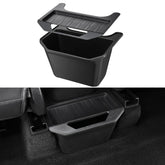 BASENOR front view of Model Y rear organizer showing compact tidy storage benefit