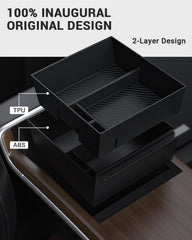 BASENOR textured bottom anti-slip pattern keeps items stable and quiet