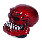 Bashineng skull shift knob front view showing bold red finish and style benefit