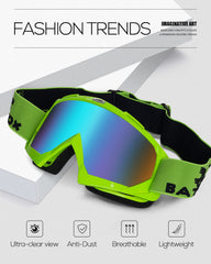 BATFOX lens closeup green REVO highlighting anti-glare coating benefit