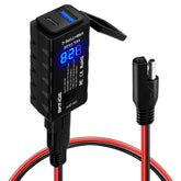BATIGE front view showing dual USB ports and compact housing for reliable charging