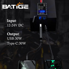 BATIGE SAE quick-release connector for secure, tool-free motorcycle power connection