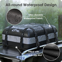 BATSUVCER close-up of two-way waterproof zipper under Velcro flap protecting contents