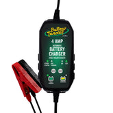 Battery Tender front view showing compact charger and safe maintenance
