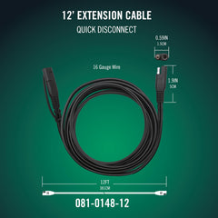 Battery Tender coiled 12.5-foot extension cable for extended reach