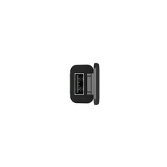 Battery Tender adapter next to smartphone for scale, illustrates compact portability and convenience