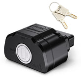 bbfly front view of K02 lock showing secure fit and visible key slot, protects port