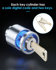 bbfly closeup of keyed cylinder showing unique code and anti-theft mechanism benefit