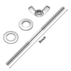 BBTO close-up of 1/4" stud threads showing corrosion-resistant strength