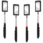 BBTO front view of four telescoping inspection mirrors showing compact set and portability