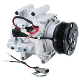 BDELI front view of compressor showing mounting points and clutch, reliable OE fit